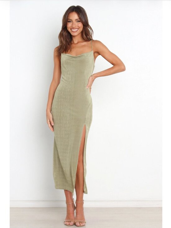 Petal & Pup Dresses & Skirts - NWT Petal & Pul Diani Classic Black Slip Maxi Dress with Spaghetti Straps Size S